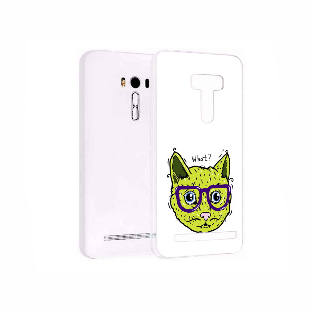 

Чехол MyPads Tocco для Asus ZenFone 2 Laser (ZE550KL) Зеленый кот, Прозрачный, Tocco