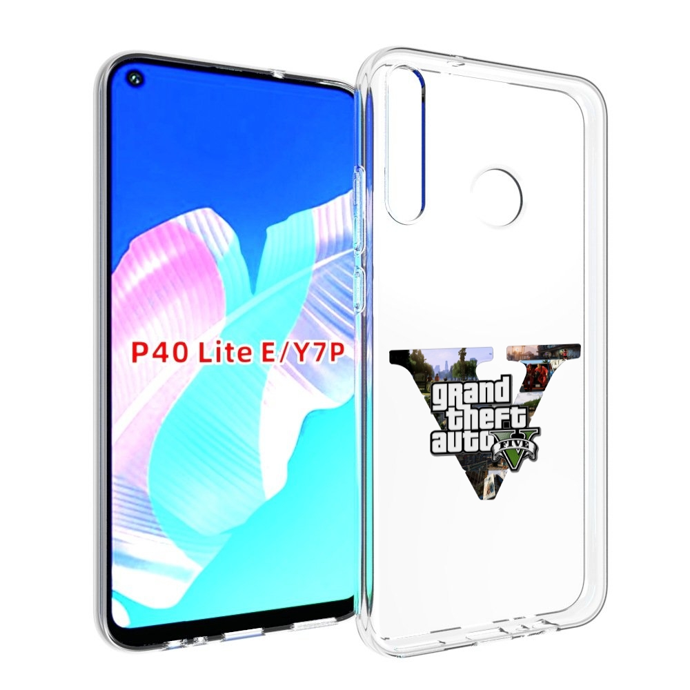 

Чехол бампер MyPads GTA 5 логотип для Huawei P40 Lite E, Прозрачный, Tocco