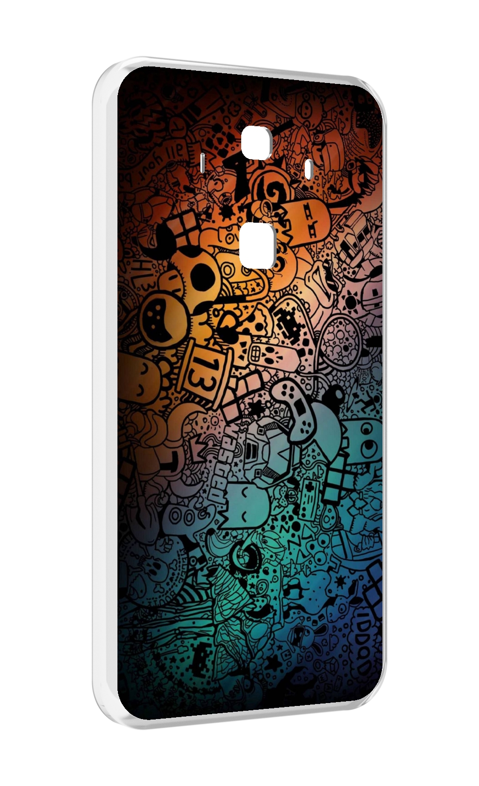 

Чехол MyPads стикеты в тени для Huawei Mate 10 Pro, Прозрачный, Tocco