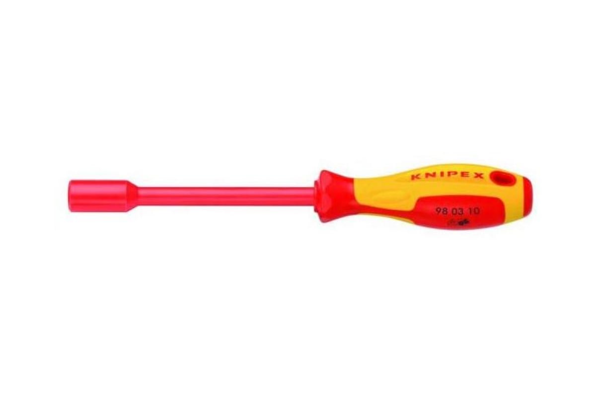 KNIPEX Ключ торц. 6-гран. с отвёрточной рукояткой VDE, размер под ключ 5 мм, L-230 мм