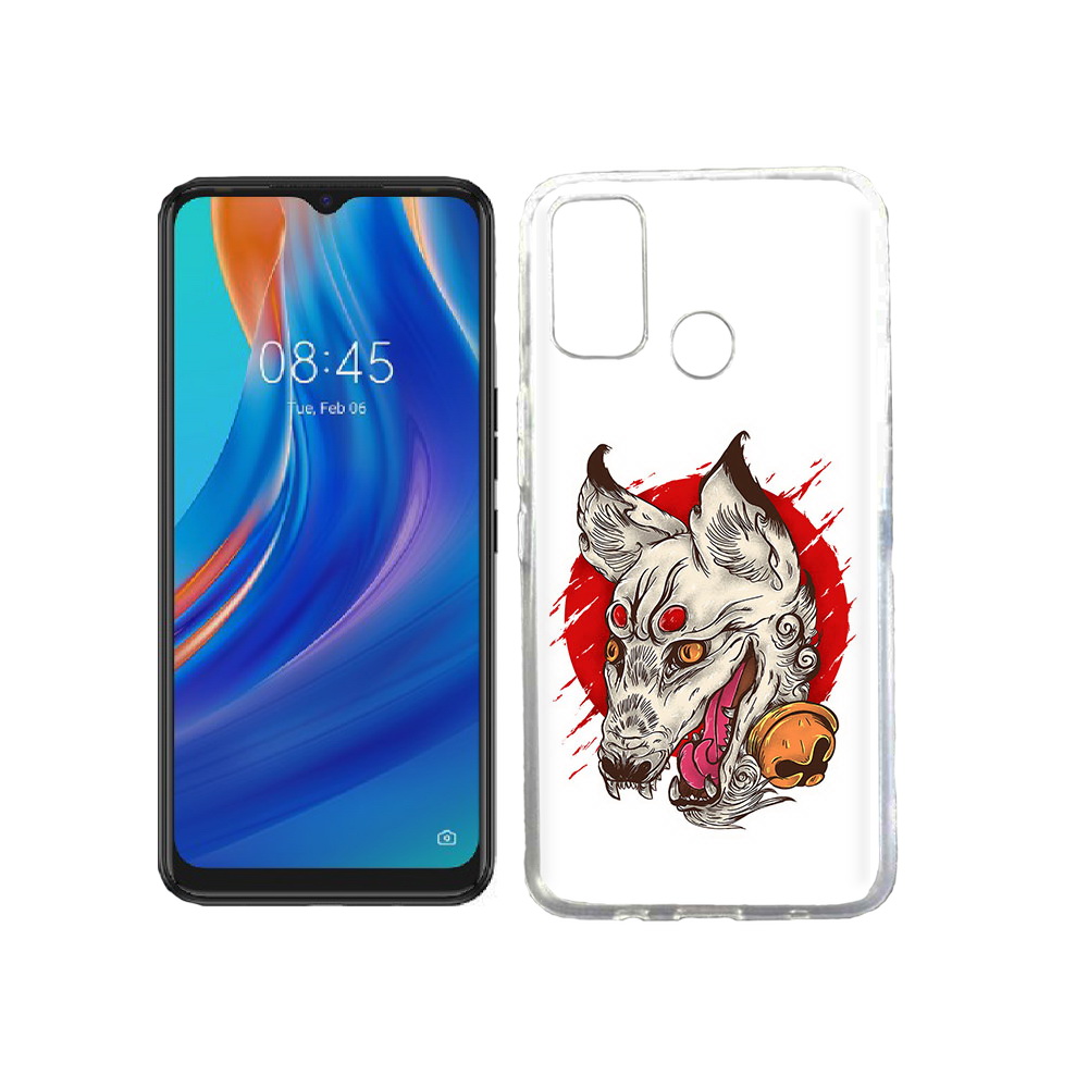 

Чехол MyPads Tocco для Tecno Spark 7T страшная собака, Прозрачный, Tocco