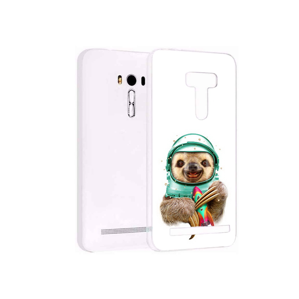 

Чехол MyPads Tocco для Asus ZenFone Selfie (ZD551KL) Ленивец астронавт, Прозрачный, Tocco