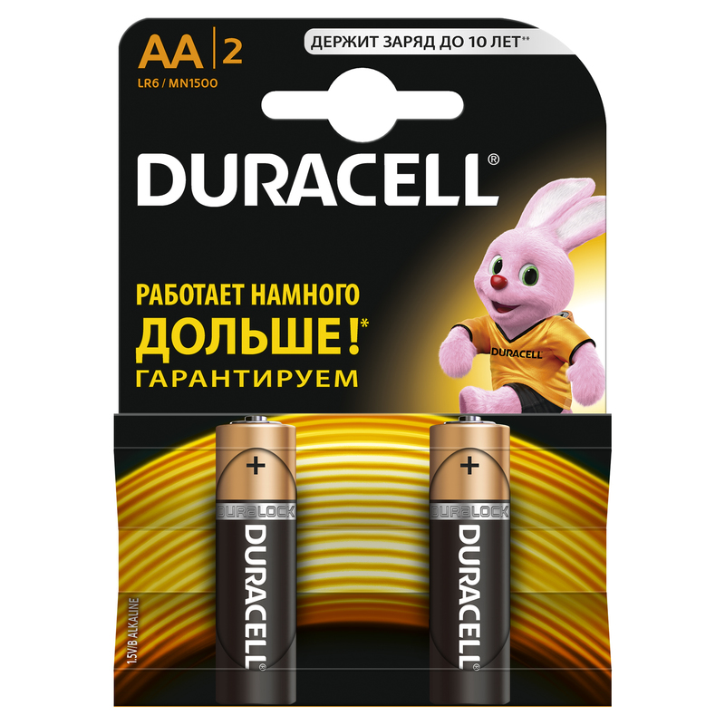 

Батарейка Duracell Lr6 Aa Bl-2 DURACELL арт. 5006607