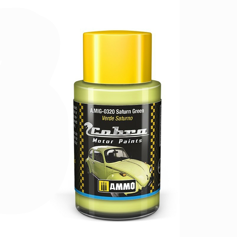 

Акриловая краска Ammo Mig Cobra Motor Сатурн зелный AMIG0320