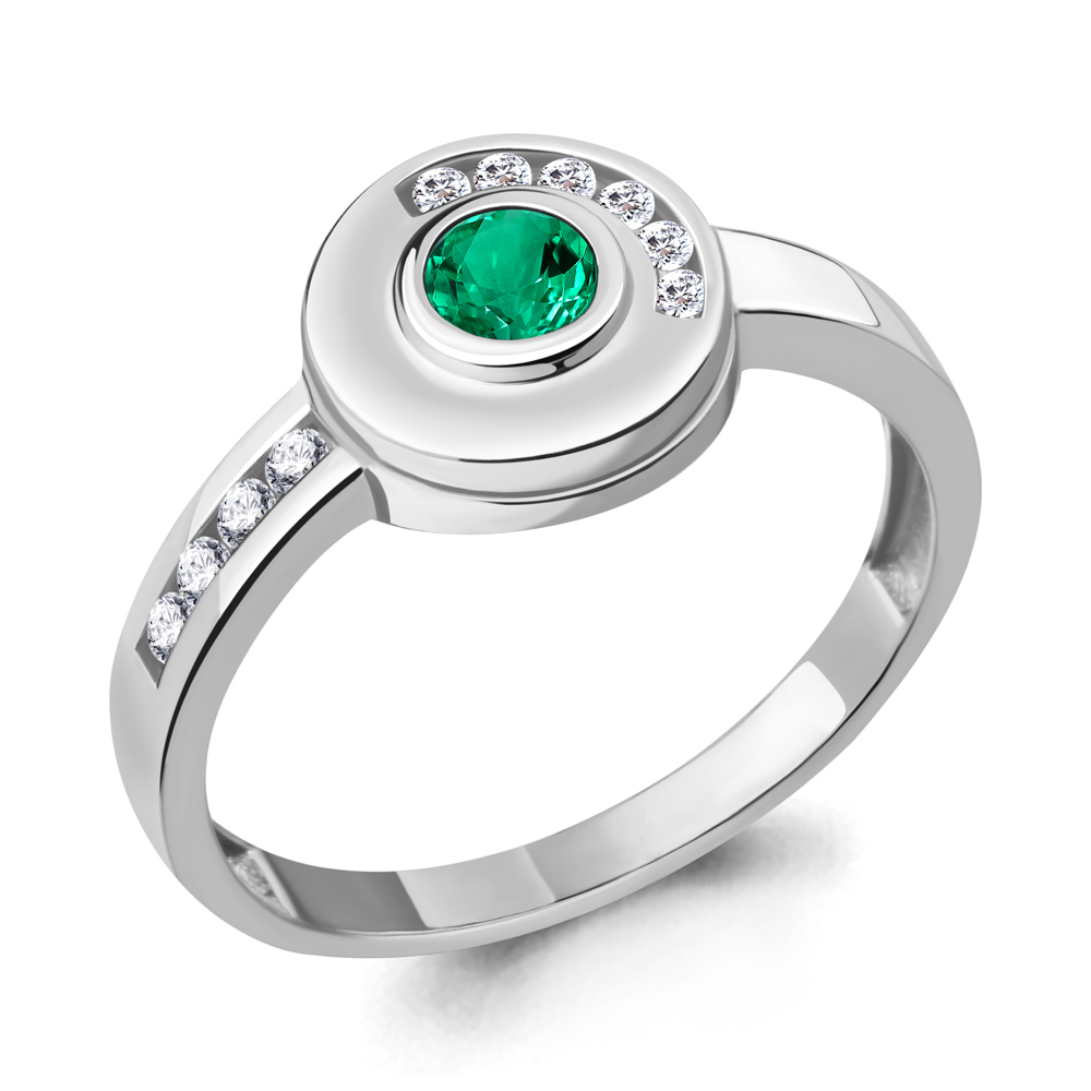 

Кольцо из серебра р. 19 AQUAMARINE 68825АГ_925_р, 68825АГ_925_р