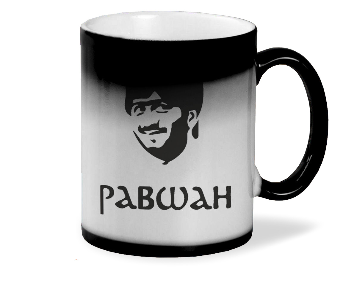

Кружка хамелеон черный CoolPodarok Равшан
