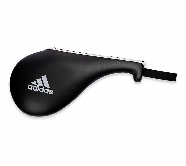 фото Ракетка для тхэквондо adidas maya single target mitt чёрная, s