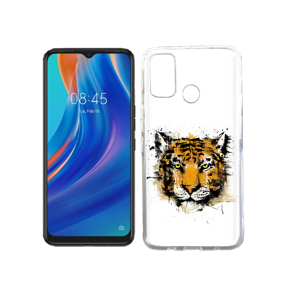 

Чехол MyPads Tocco для Tecno Spark 7T тигруля, Прозрачный, Tocco