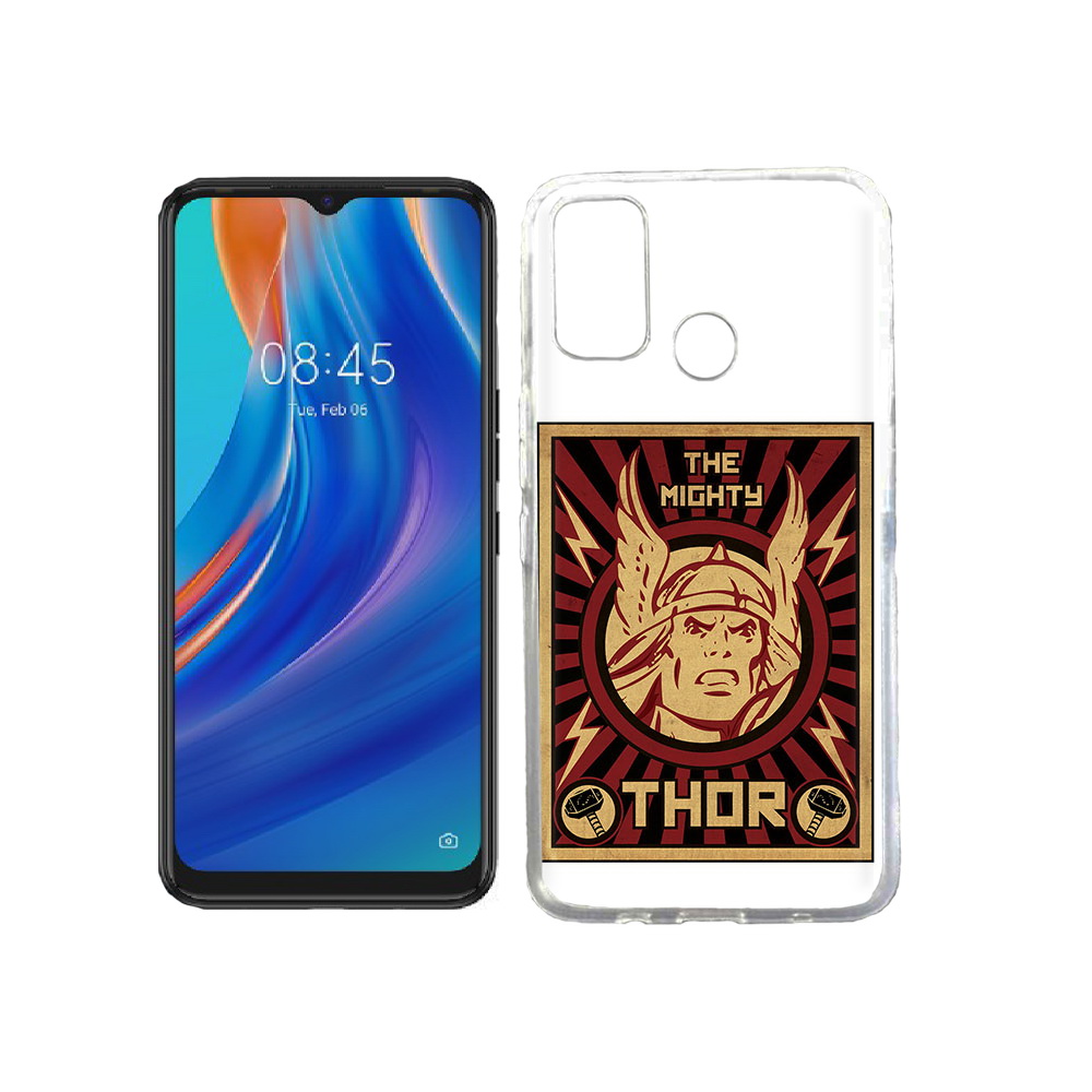 

Чехол MyPads Tocco для Tecno Spark 7T тор лицо, Прозрачный, Tocco
