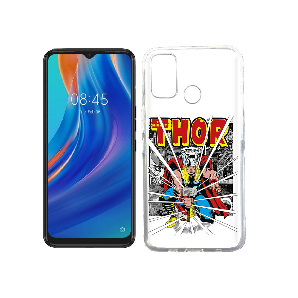 

Чехол MyPads Tocco для Tecno Spark 7T тор рисунок, Прозрачный, Tocco
