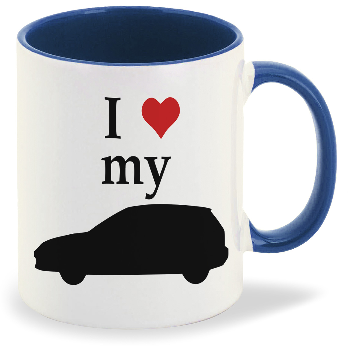 

Кружка лазурная CoolPodarok Авто. I love my car
