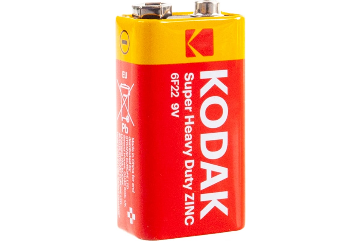 

Батарейка Kodak 6f22-1bl Extra Heavy Duty KODAK арт. 30953437-RU1