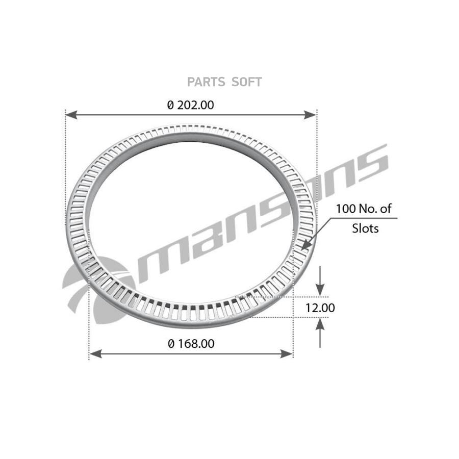 КОЛЬЦО ABS 16820212 MB 1шт