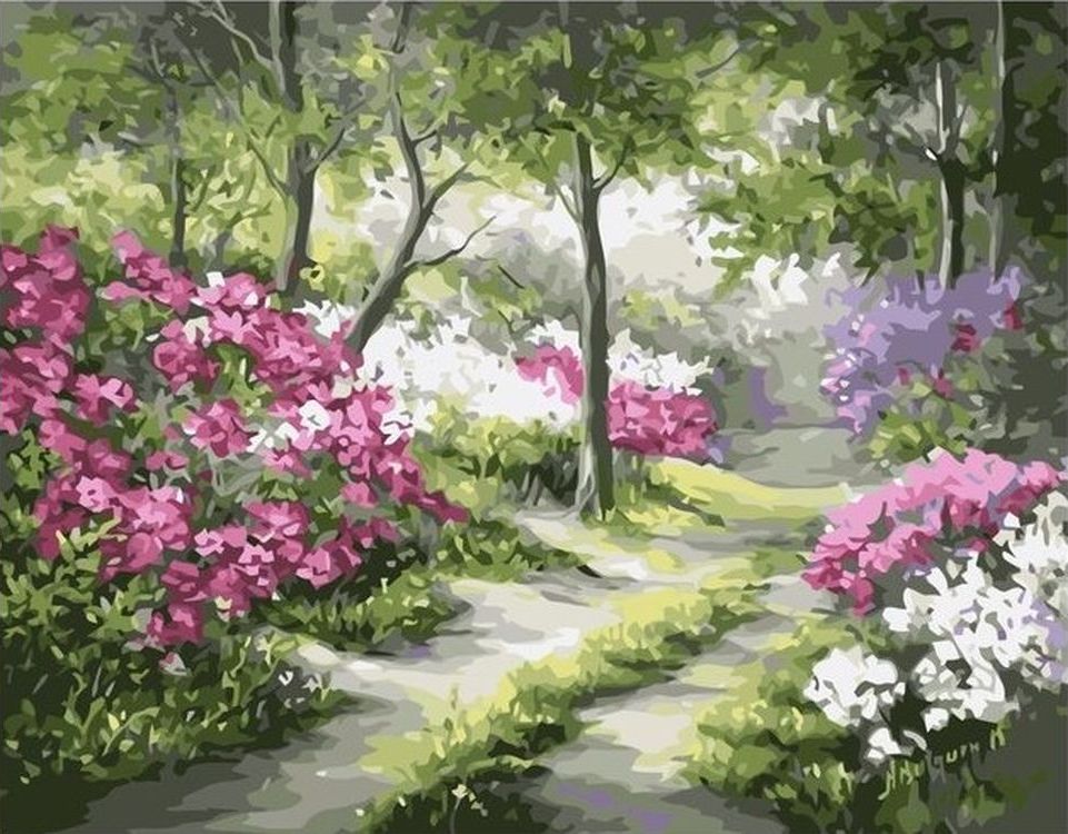 

Живопись по номерам Paintboy Тропинка в парке 40x50, Тропинка в парке