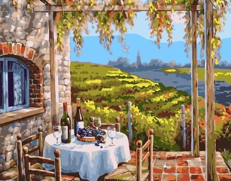 

Живопись по номерам Paintboy Столик 40x50, Столик