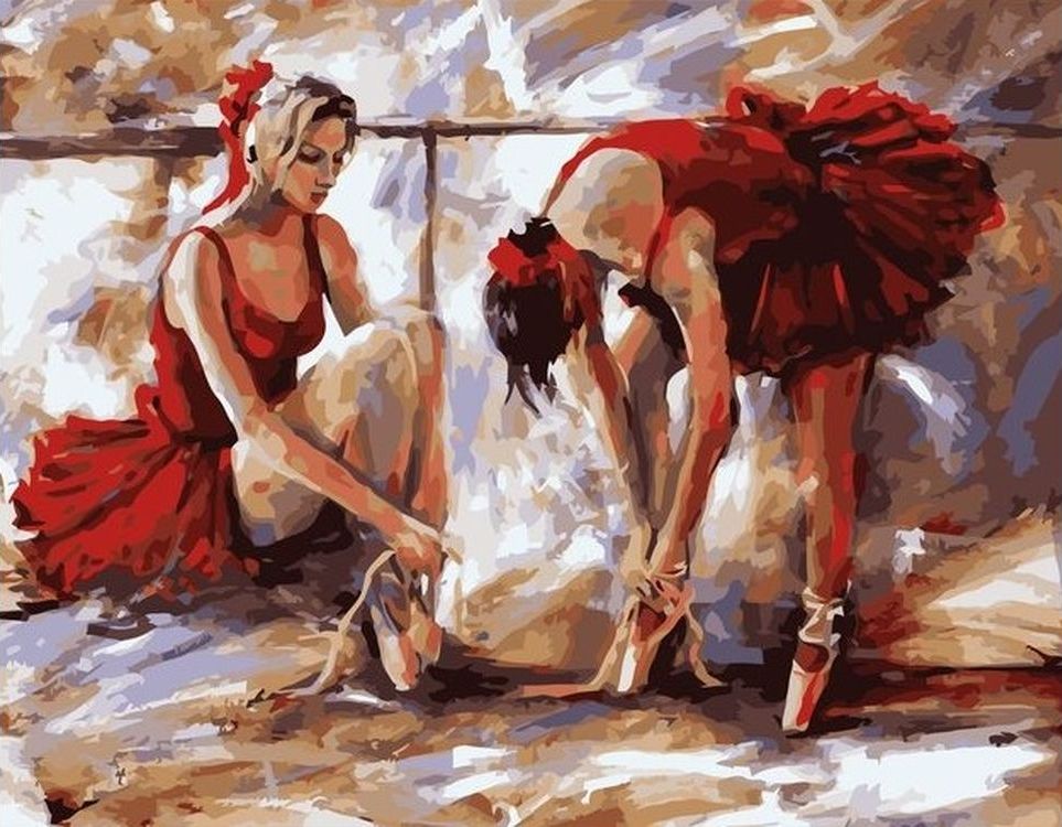 

Живопись по номерам Paintboy Две балерины 40x50, Две балерины