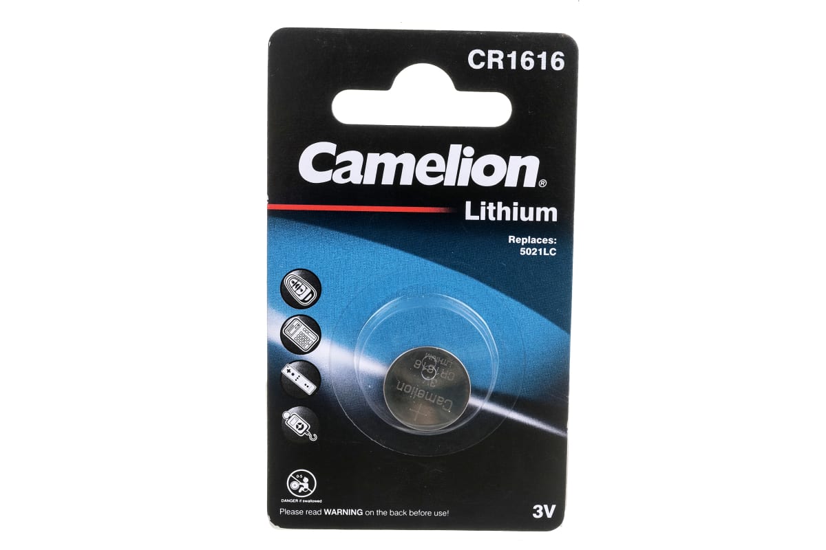 Батарейка Литиевая Camelion Lithium Таблетка 3v Упаковка 1 Шт. Cr1616-Bp1