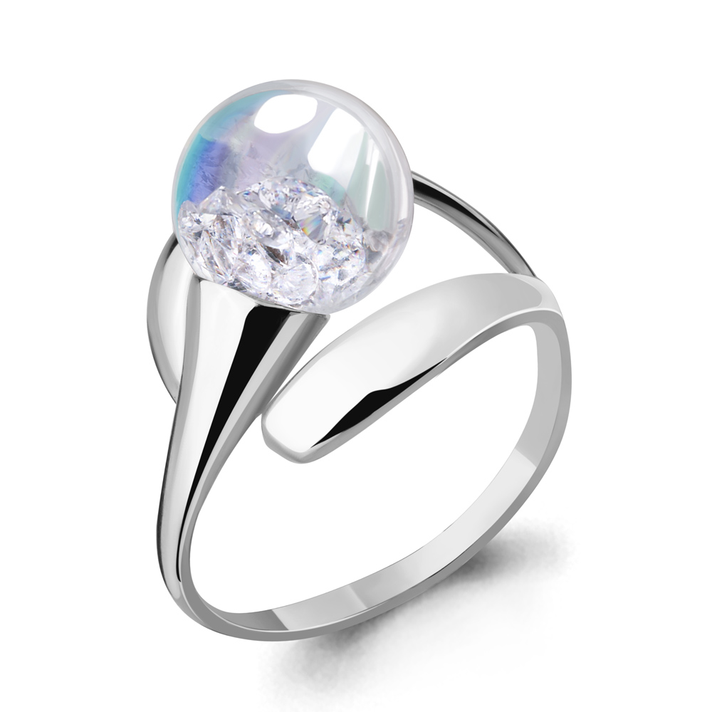 

Кольцо из серебра р.  AQUAMARINE 64440П_925_р, 64440П_925_р