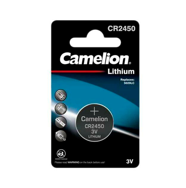 Батарейка Литиевая Camelion Lithium Таблетка 3v Упаковка 1 Шт. Cr2450-Bp1