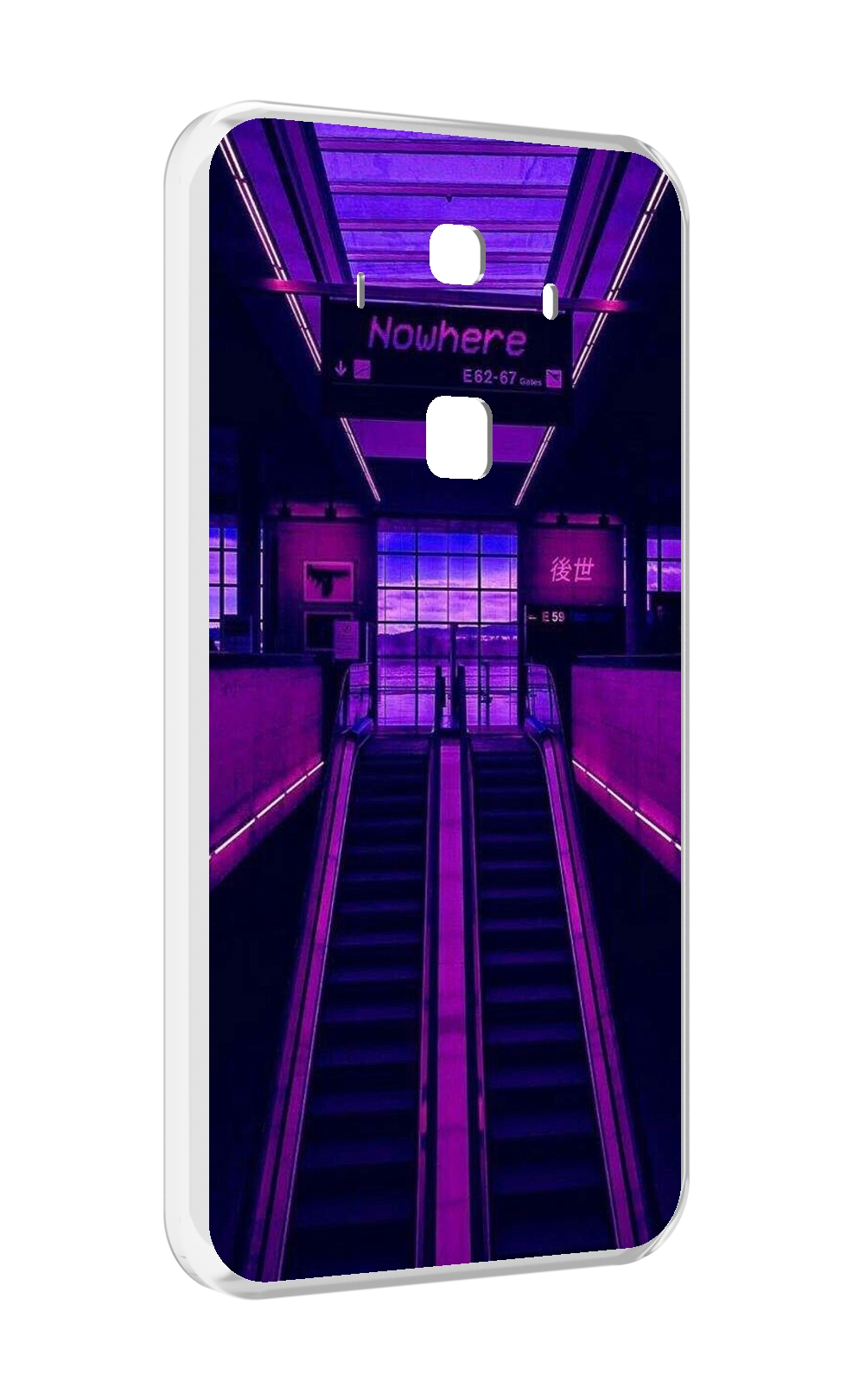 

Чехол MyPads фиолетовый эскалатор для Huawei Mate 10 Pro, Прозрачный, Tocco