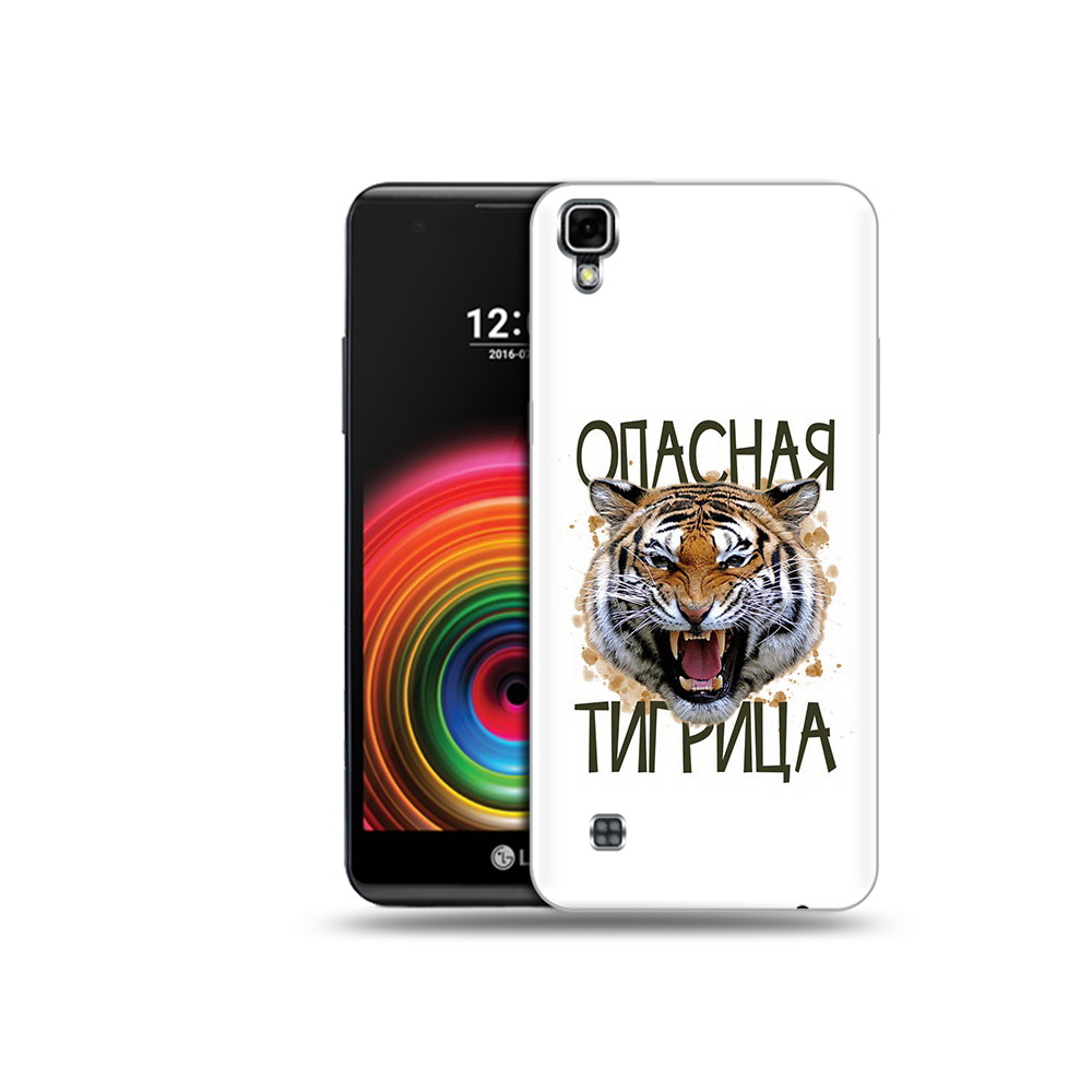 

Чехол MyPads Tocco для LG X Power опасная тигрица, Прозрачный, Tocco
