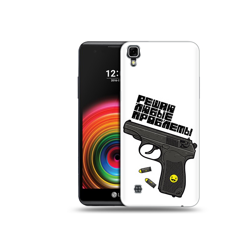

Чехол MyPads Tocco для LG X Power пистолет против проблем, Прозрачный, Tocco