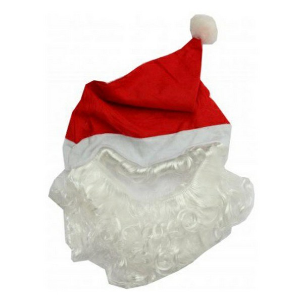 

Колпак новогодний с бородой, Красный, 18117137