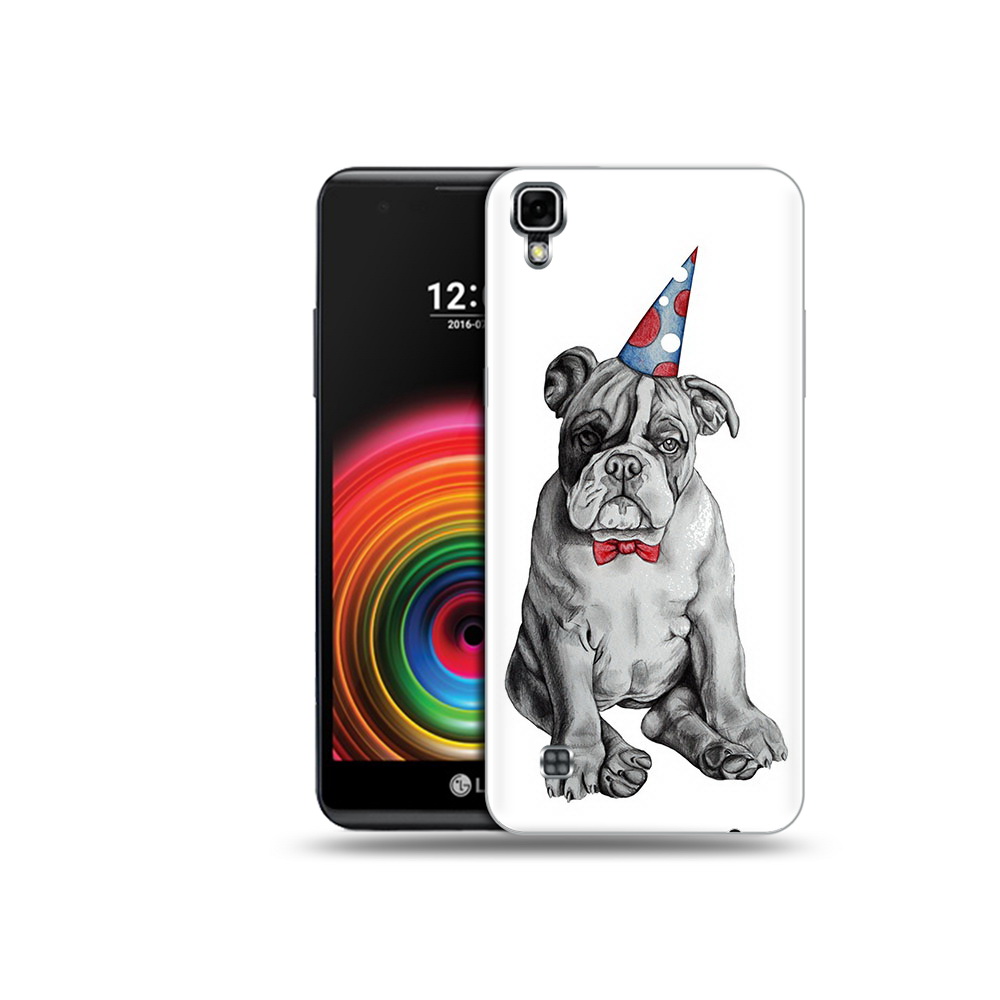 

Чехол MyPads Tocco для LG X Power праздничный щенок, Прозрачный, Tocco
