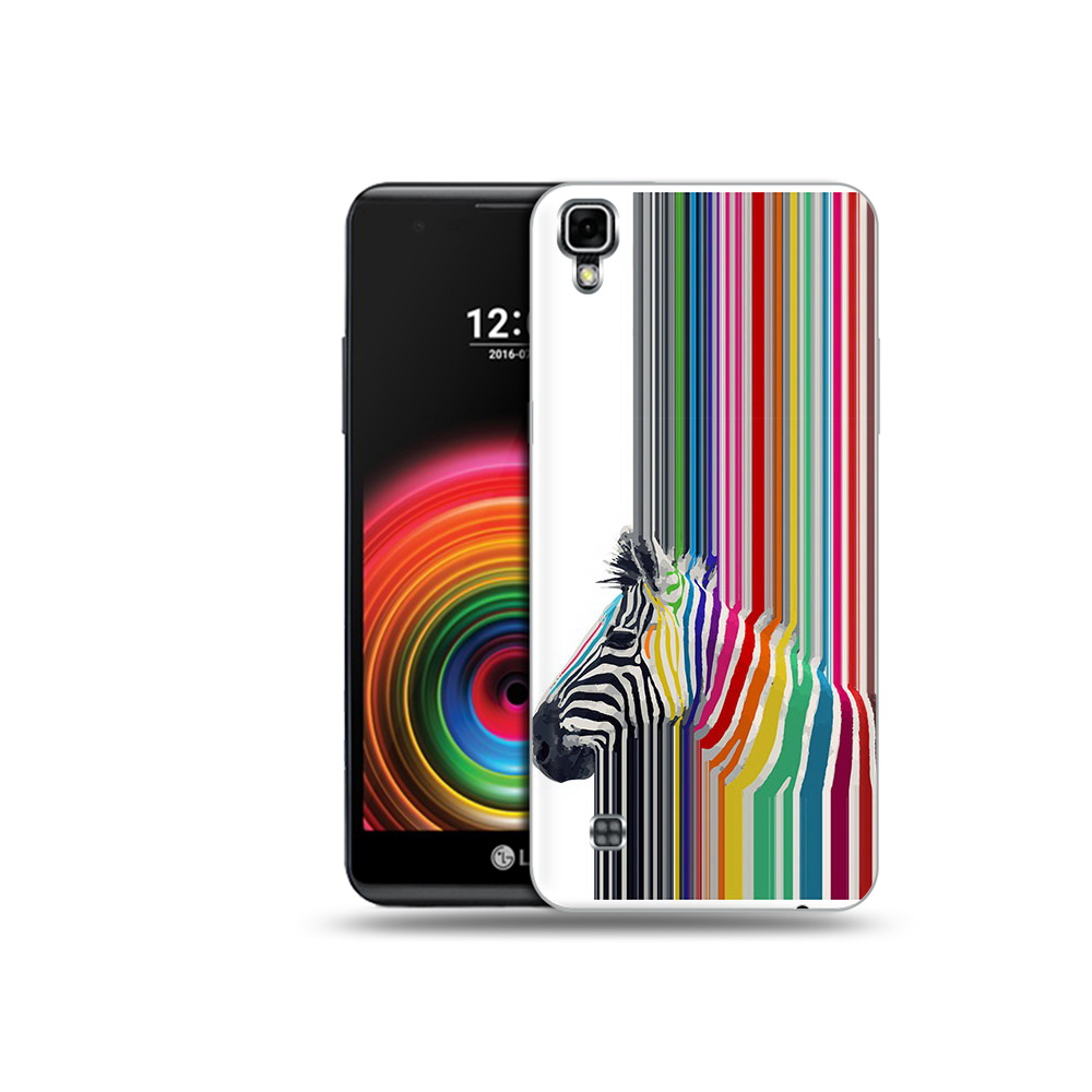

Чехол MyPads Tocco для LG X Power радужная зебра, Прозрачный, Tocco