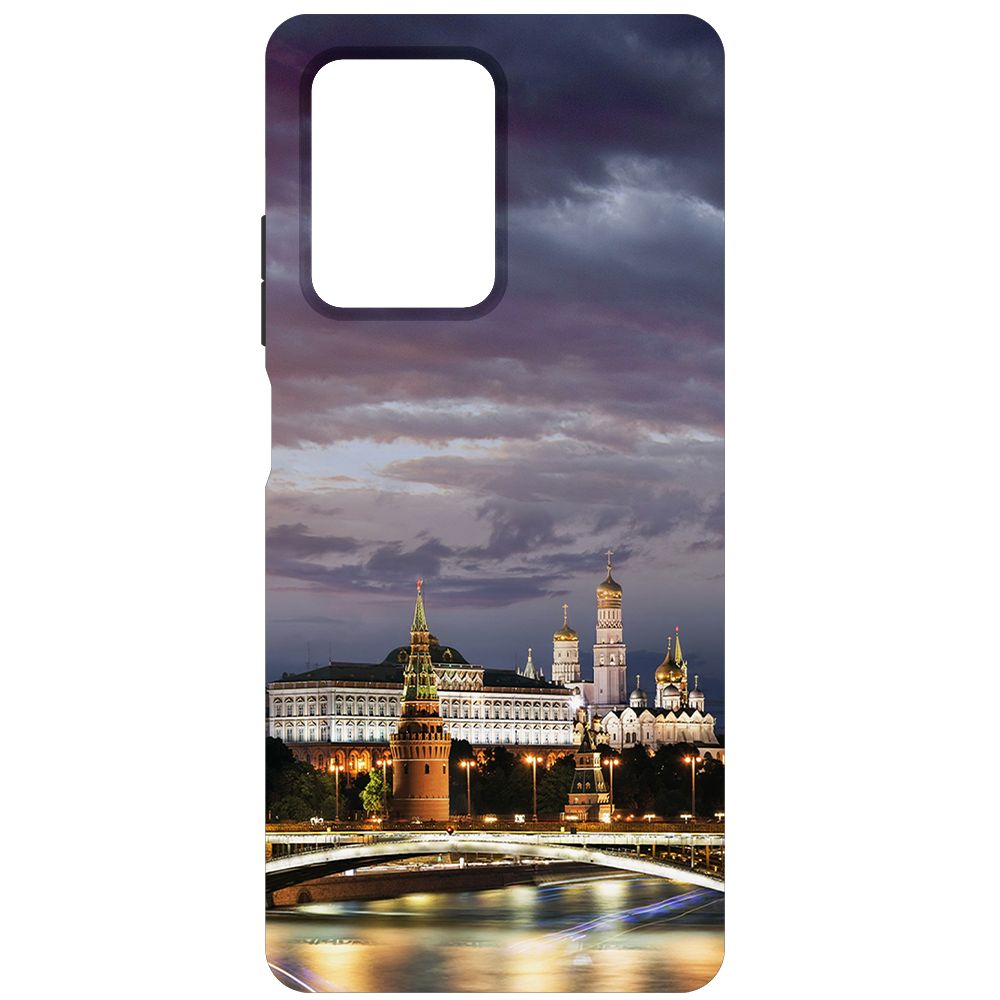 

Чехол-накладка Krutoff Soft Case Россия, Московский Кремль для Xiaomi Redmi Note 12 Pro 5G, Черный