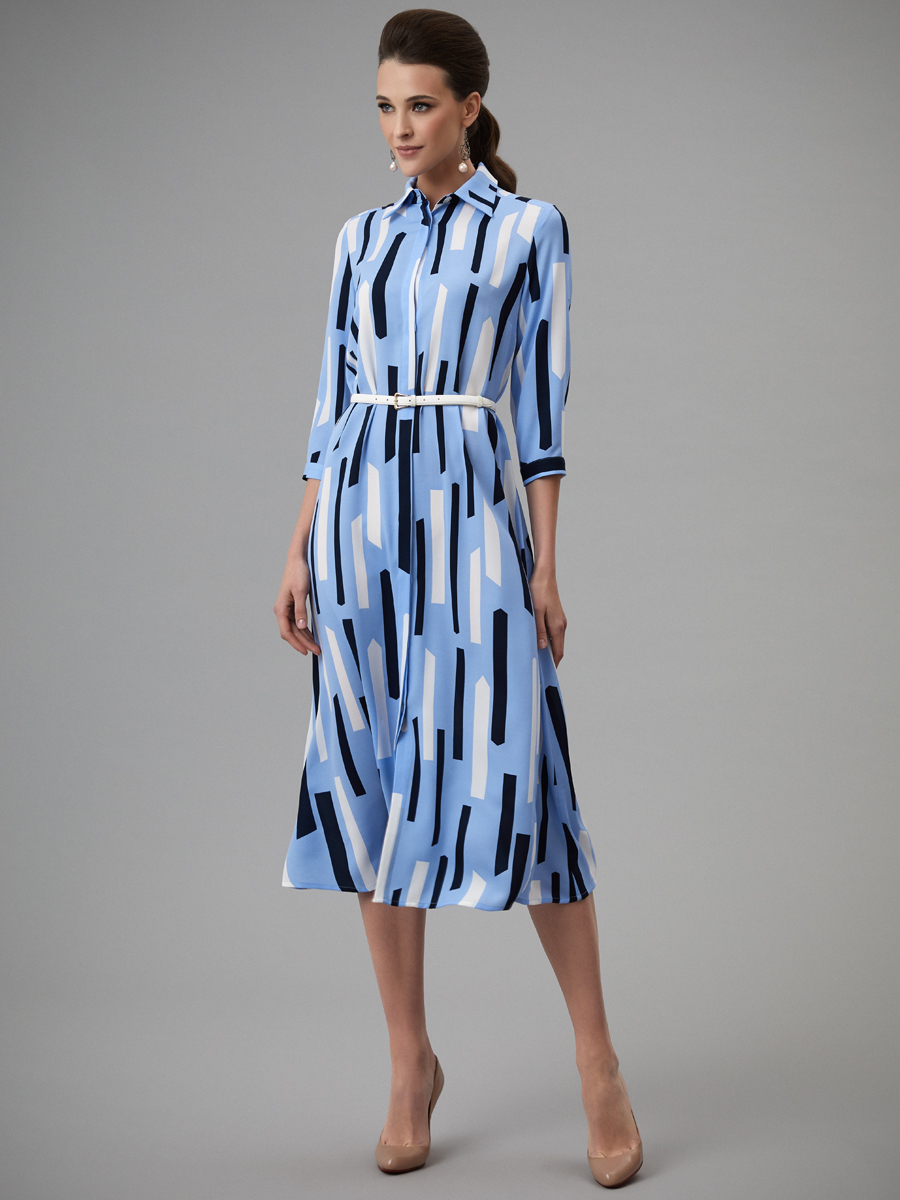 

Платье женское Арт-Деко P-845 голубое 46 RU, P-845