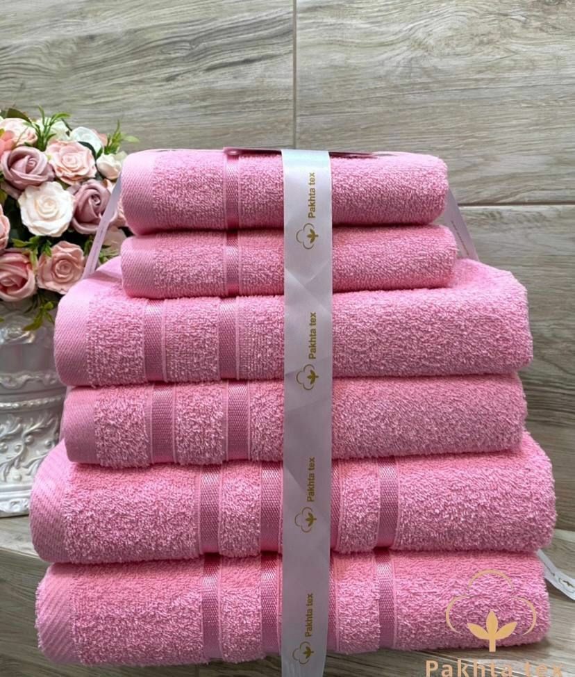 Комплект полотенец Pakhta tex 8шт Розовый