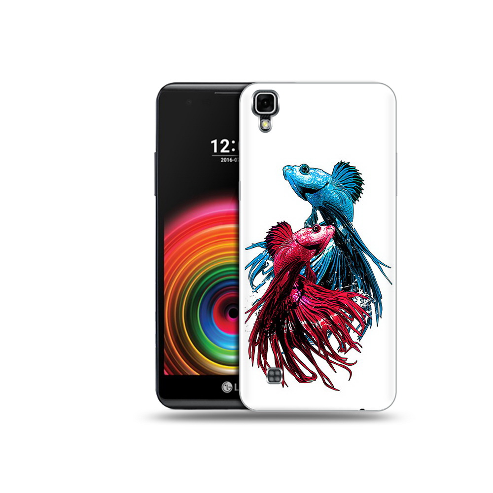 

Чехол MyPads Tocco для LG X Power рыбы петушки, Прозрачный, Tocco