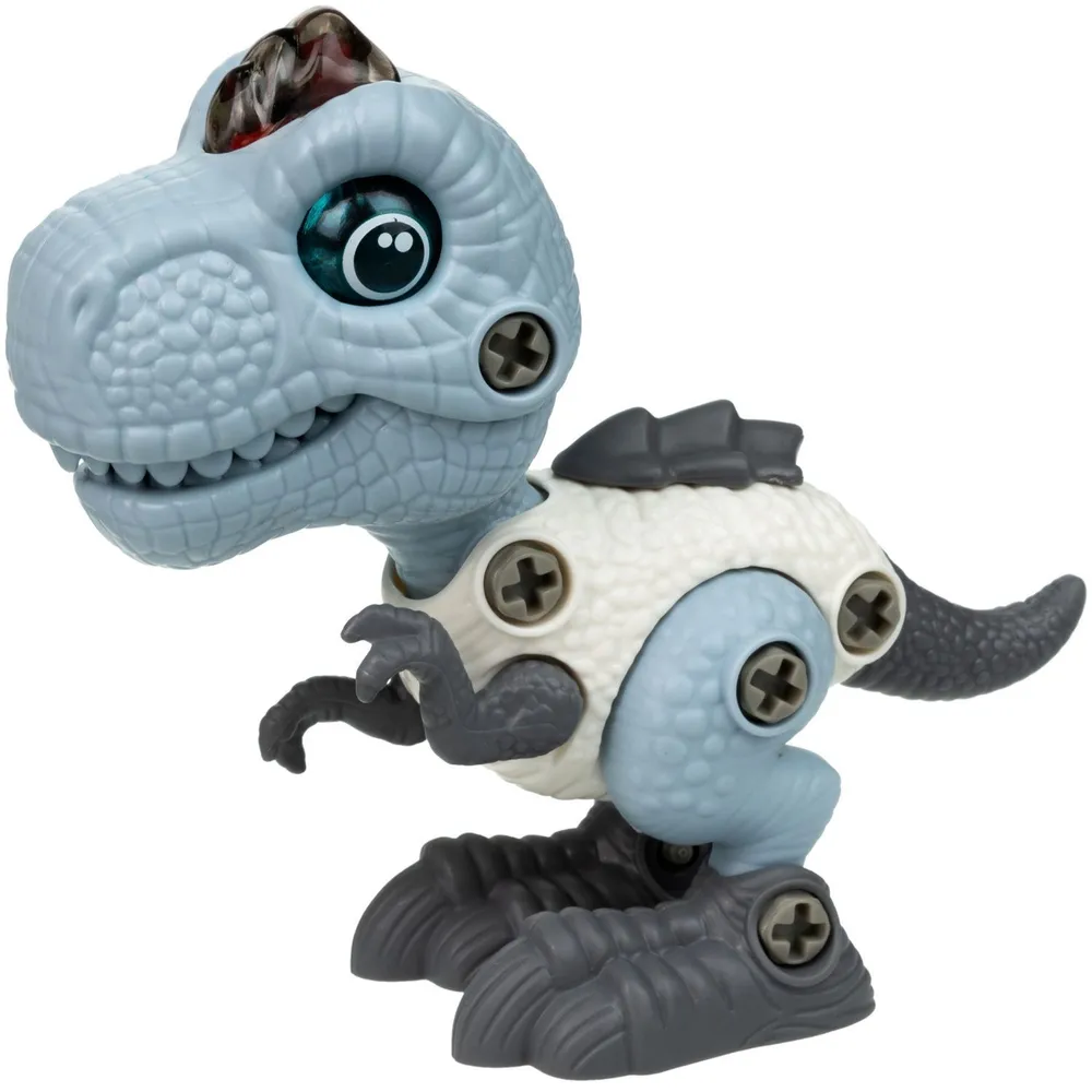 

Конструктор 1toy RoboLife Тираннозавр, динозавр сборный со светом, звуком 13,5х10 см, Т23902