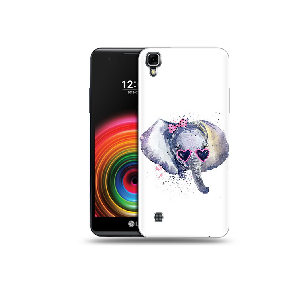 

Чехол MyPads Tocco для LG X Power слоник в очках, Прозрачный, Tocco