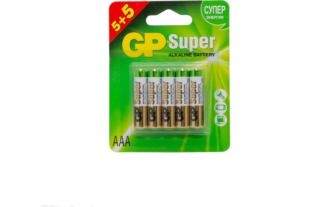 Батарейка LR03/AAA GP Super (алкалиновая) (5 шт.)