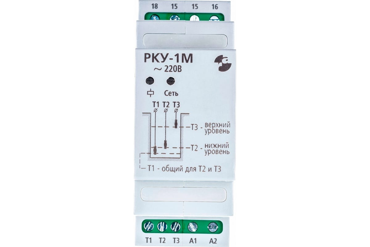 Реле и Автоматика Реле контроля уровня жидкости РКУ-1М 220В 50Гц A8223-77947722 трехуровневое реле контроля уровня жидкости евроавтоматика f