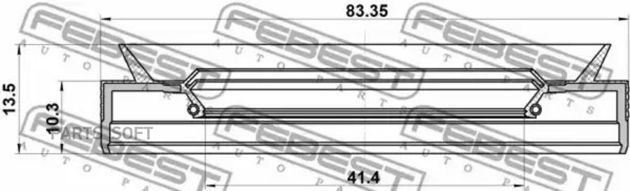 

FEBECT 95PEY-43831014L Сальник привода 42x83x8