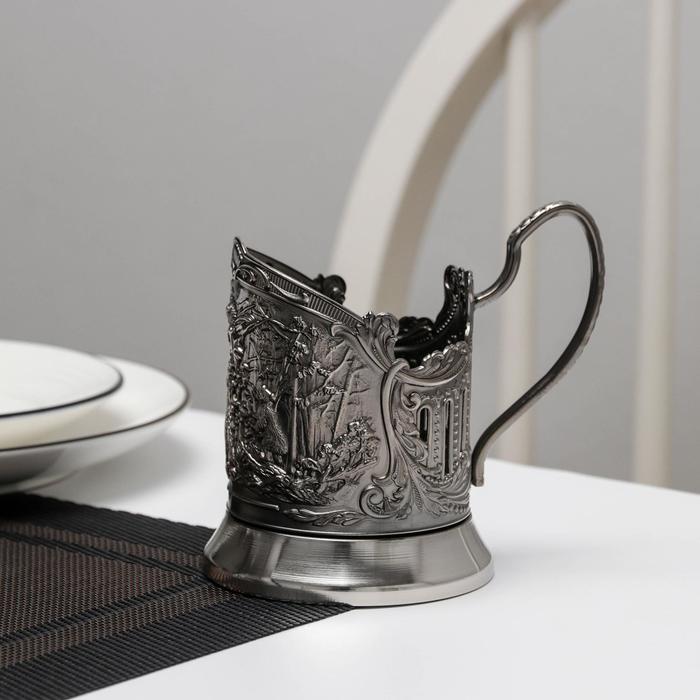 

Подстаканник «Мишки в лесу», никелированный, с чернением