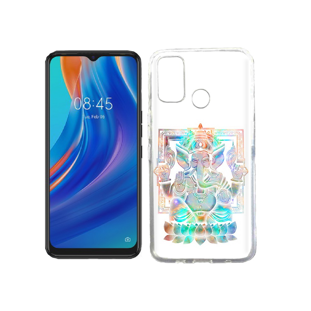 

Чехол MyPads Tocco для Tecno Spark 7T умный слон, Прозрачный, Tocco