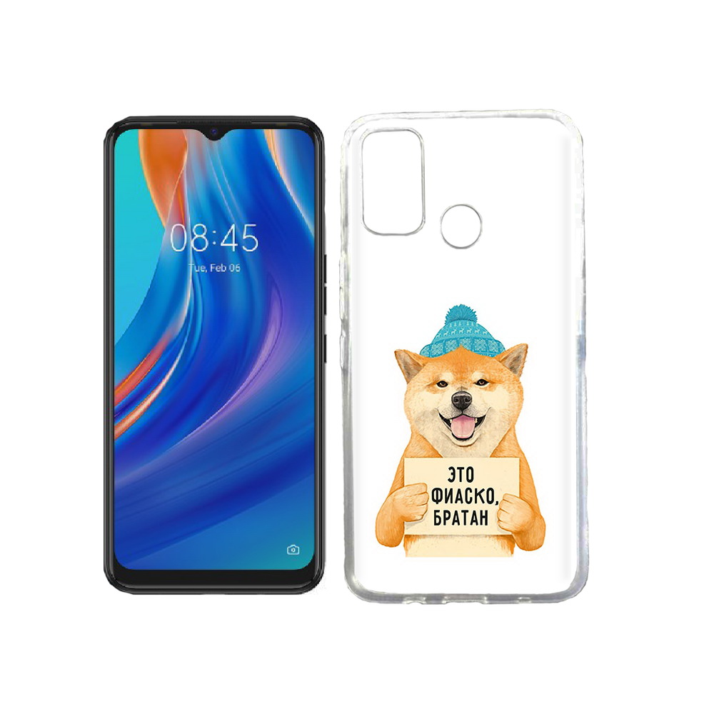 

Чехол MyPads Tocco для Tecno Spark 7T фиаско, Прозрачный, Tocco
