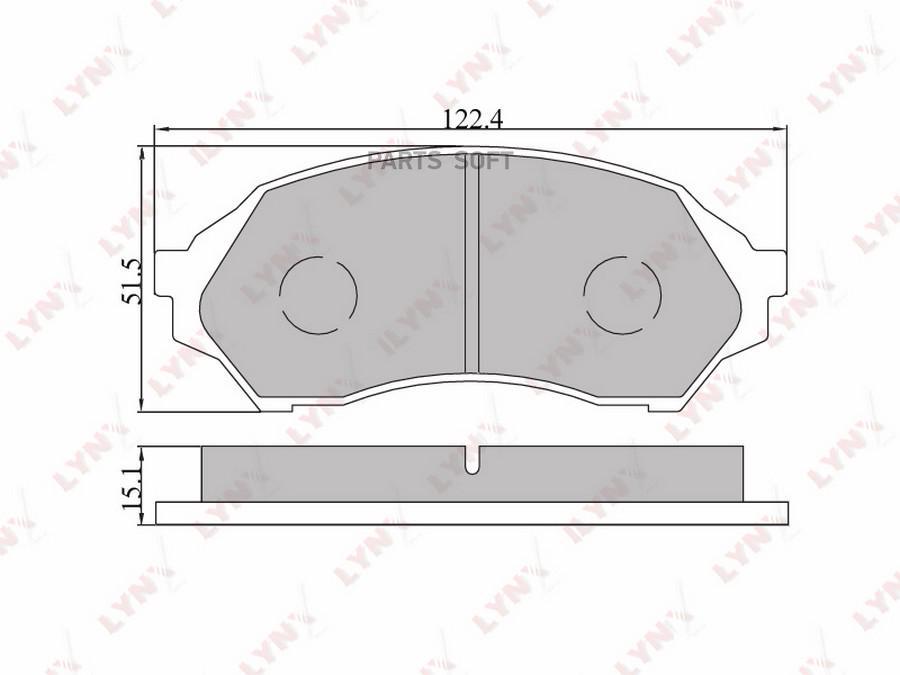 

Тормозные колодки LYNXauto передние BD5103