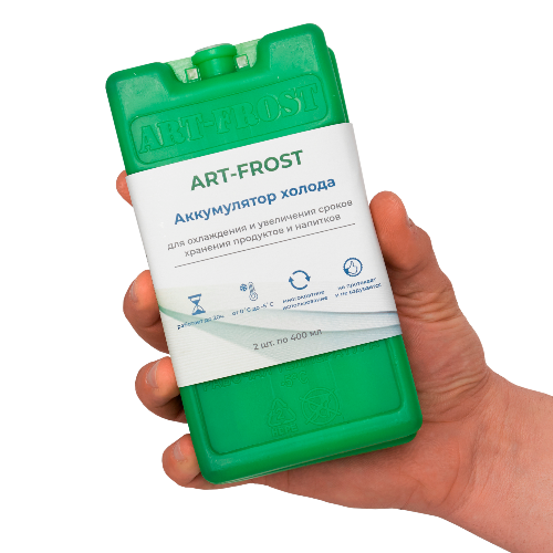 Аккумулятор холода ART-FROST зеленый, 2 шт по 400 мл ART-40