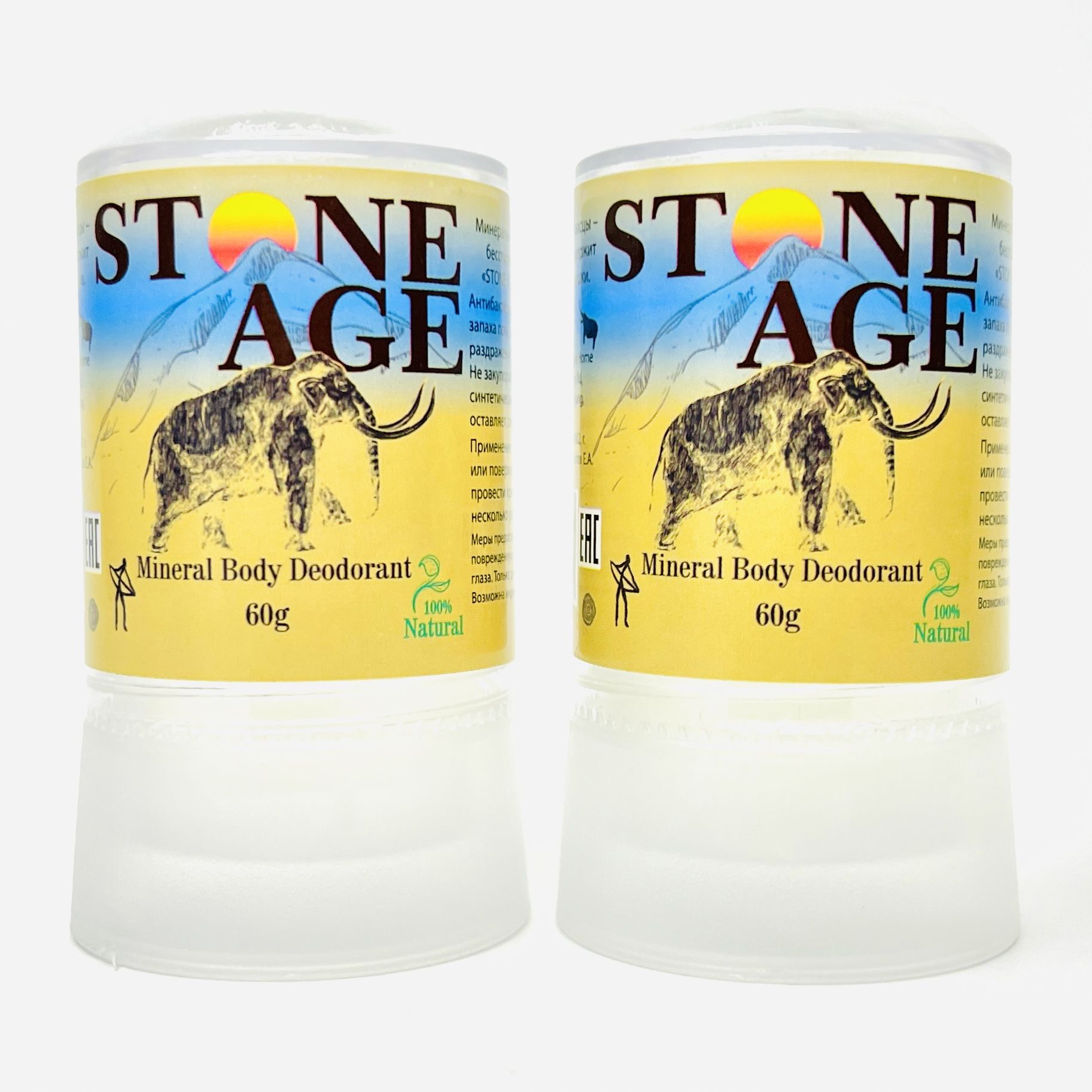 

Набор дезодорантов STONE AGE, 2 шт х 60 г, дезодорант