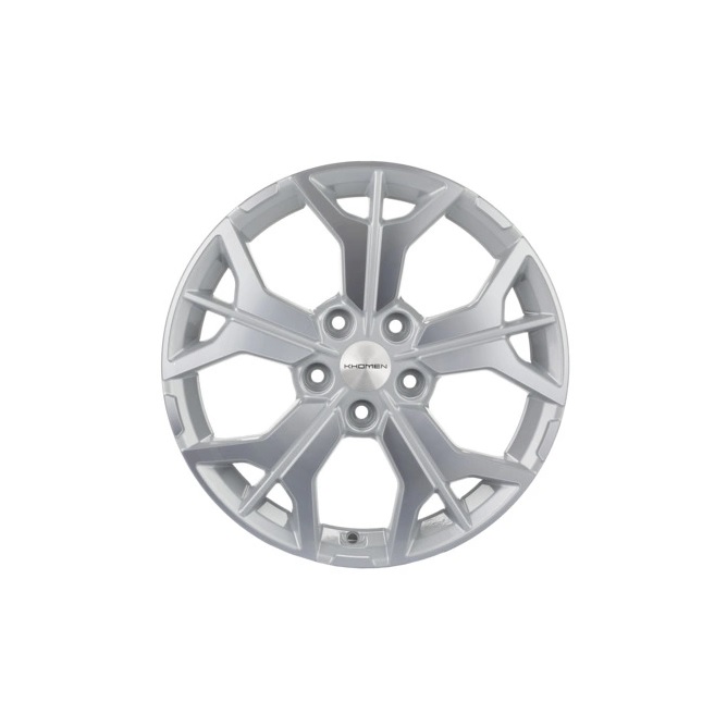 фото Диск khomen wheels y-spoke 715 (zv 17_tiguan) 7x17/5x112 ет40 d57,1 f-silver-fp khw102726