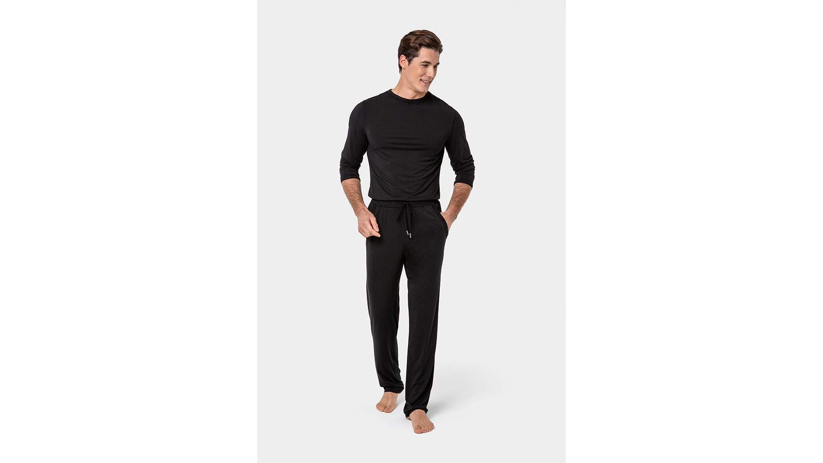 Лонгслив домашний мужской ASKONA Stay Balanced 2 черный L 3836₽