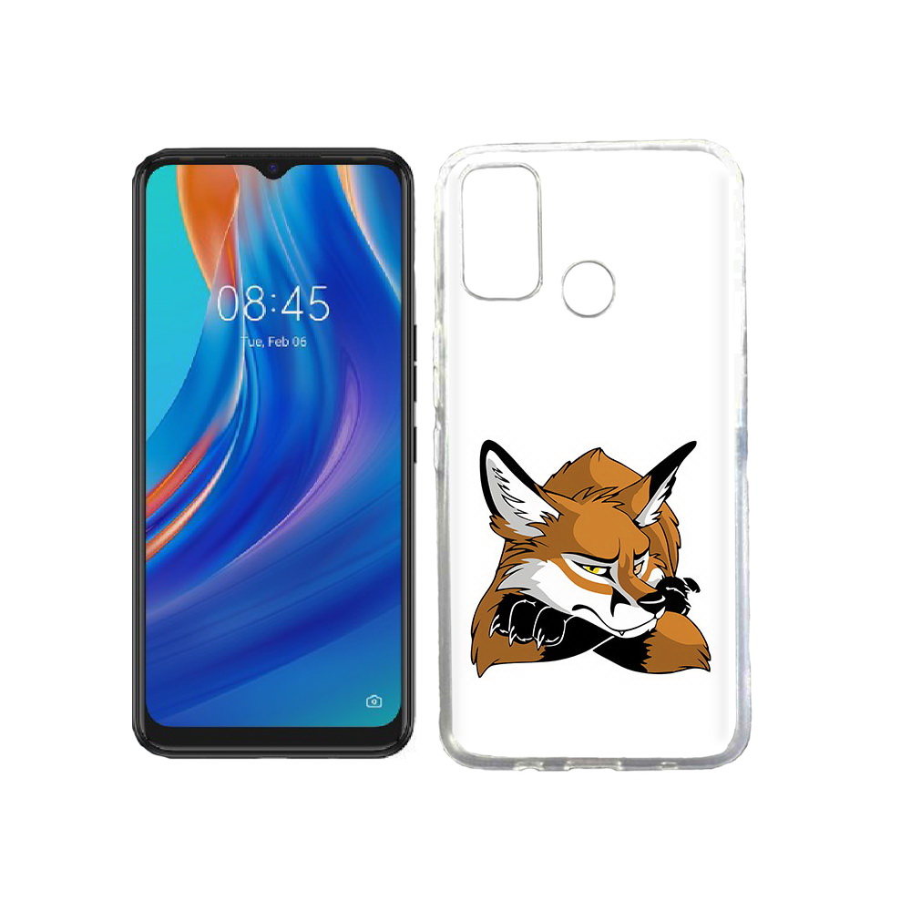 

Чехол MyPads Tocco для Tecno Spark 7T фокс, Прозрачный, Tocco
