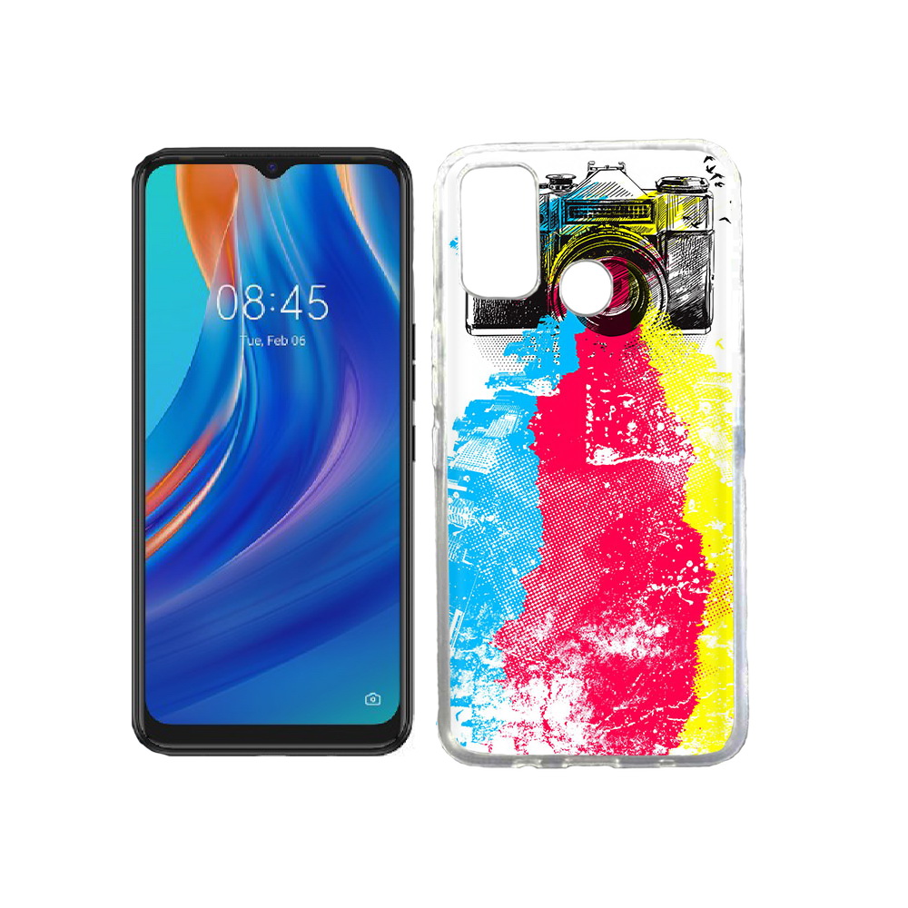 фото Чехол mypads tocco для tecno spark 7t цветной фотоаппарат