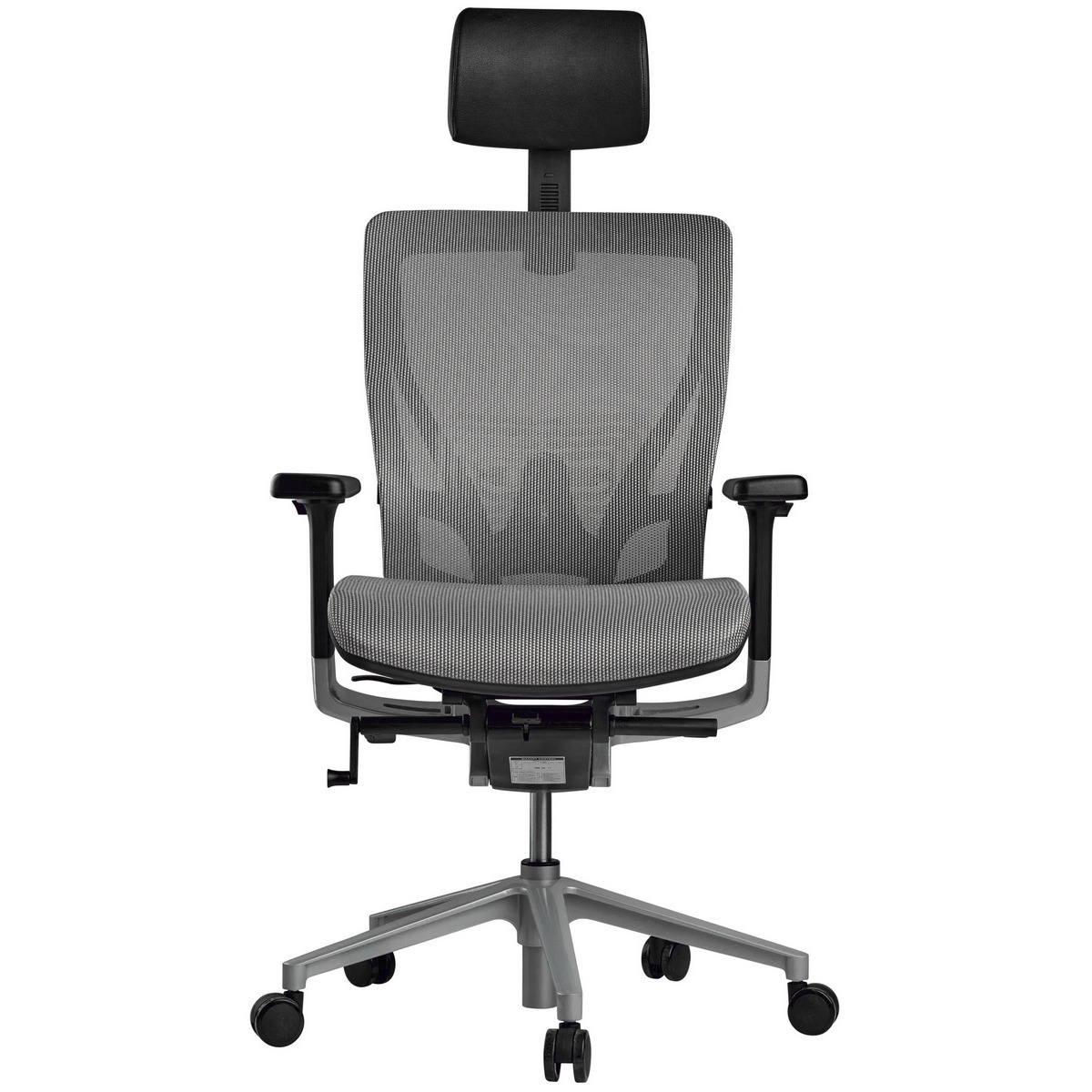 Кресло эргономичное Schairs AEON-A01S - светло-серое (база silver, каркас silver)