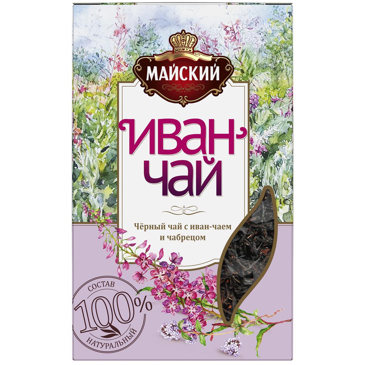 

Иван-чай Майский с черным чаем и чабрецом, 75 г